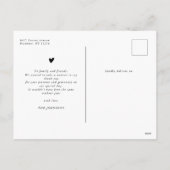 手モダン打ち10フォトベビーシャワー感謝してい シーズンポストカード (裏面)