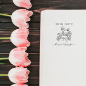 手モダン描きカスタム図書蝶 セルフインキングスタンプ