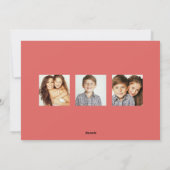 手モダン描きホリーベリーのフォトフレーム シーズンカード (裏面)