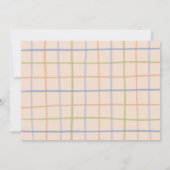 手モダン描き写真素朴日付の保存 セーブザデート (裏面)