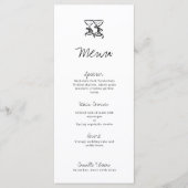 手モダン描き結婚のメニュー メニュー (正面)