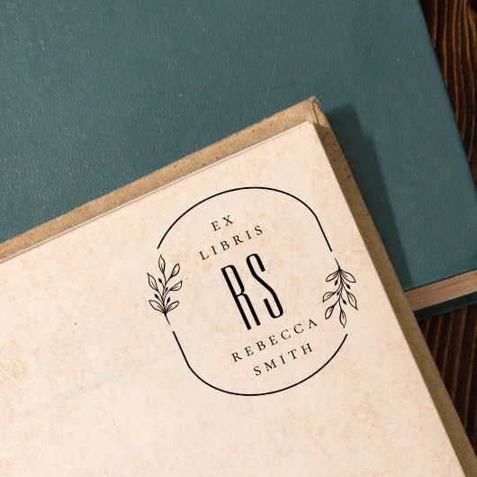 手モダン描き葉の名前をカスタムする セルフインキングスタンプ