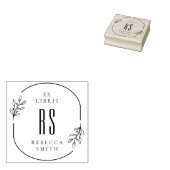 手モダン描き葉の名前をカスタムする ラバースタンプ (押印)