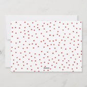 手モダン文字Joyful Holiday Photo シーズンカード (裏面)