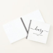 手モダン書きパーソナライズされた日記 ノートブック (内部)
