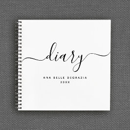 手モダン書きパーソナライズされた日記 ノートブック