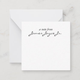 手モダン書スタイリッシュ ノートカード