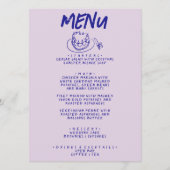 手モダン書描レトロケーキ結婚ー メニュー (正面)