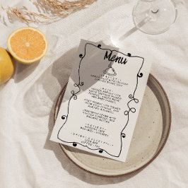 手モダン書描レトロ結婚枠 メニュー