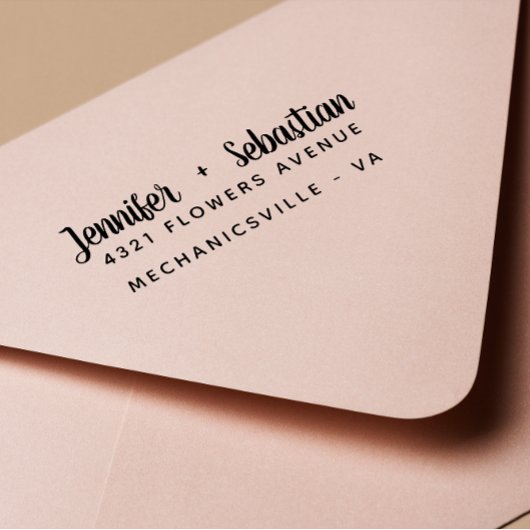 手モダン書書結婚文字 セルフインキングスタンプ