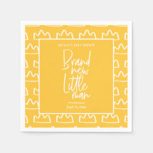 手モダン書赤ちゃんシャワー スタンダードカクテルナプキン