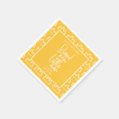 手モダン書赤ちゃんシャワー スタンダードカクテルナプキン (角)