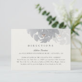 手モダン色彩の鮮やかエレガントフローラ結婚詳細 エンクロージャーカード (スタンド正面)