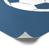 手モダン色彩の鮮やかサッカーのボールアート – 1 / 6 ポスター (角)