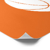 手モダン色彩の鮮やかバスケットボールアート – 1 / 6 ポスター (角)