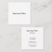 手モダン跡テンプレートトレンディープロフェッショナル スクエア名刺 (正面/裏面)