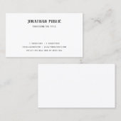 手モダン跡文字シンプルテンプレートエレガント 名刺 (正面/裏面)