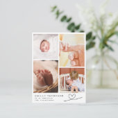 手モダン4書写真ベビースワーナー ポストカード (スタンド正面)