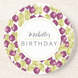 手モノグラムのビー色彩の鮮やかト水彩画 コースター