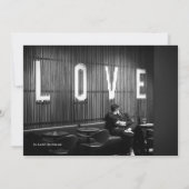 手モノグラムのレターシッククロス結婚ズ 招待状 (裏面)