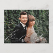 手ユニークモダン本サンキューカード ポストカード (正面)