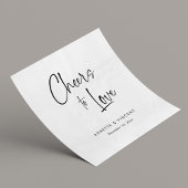 手ユニークレタリング結婚のナプキン スタンダードカクテルナプキン