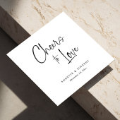 手ユニークレタリング結婚のナプキン スタンダードカクテルナプキン