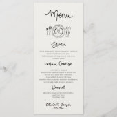 手ユニーク予測できな引きレトロ結婚 メニュー (正面)