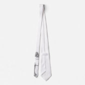 手ユニーク引きアンティーク電話スケッチ ネクタイ (裏面)