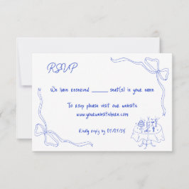 手ユニーク引きコンテンポラリーレトロフランスのボウ 招待状