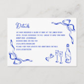 手ユニーク引きボーコンテンポラリーフランスの詳細 エンクロージャーカード (正面)