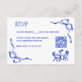 手ユニーク引きボーコンテンポラリーRSVP エンクロージャーカード (正面)