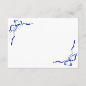 手ユニーク引き青フランスのQRコード詳細 エンクロージャーカード (裏面)