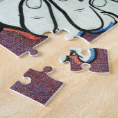 手ユニーク持ちアートワーク ジグソーパズル (側面)