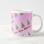手ユニーク絵を描クリスマスツリー専門マグカップ ジャンボコーヒーマグカップ (右)