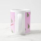 手ユニーク絵を描クリスマスツリー専門マグカップ ジャンボコーヒーマグカップ (裏面)