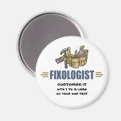 手ユーモアのある利 マグネット (正面/裏面)