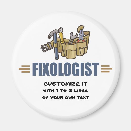 手ユーモアのある利 マグネット (正面)