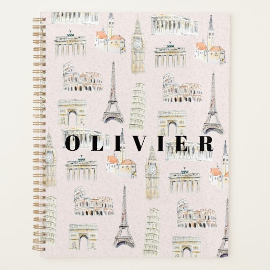 手ヨーロ絵を描ッパの目印 プランナー手帳 (正面)