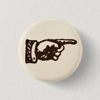 手ライトを指すヴィンテージ 缶バッジ