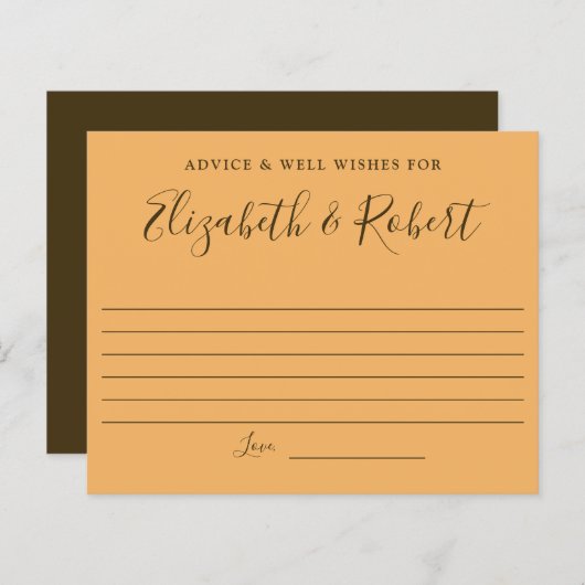 手レタリングエレガントシンプルアドバイスの願い (正面/裏面)