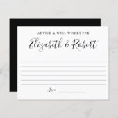 手レタリングエレガントシンプルアドバイスの願い (正面/裏面)