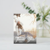 手レタリング写真卒業ありがとうはがき ポストカード (スタンド正面)