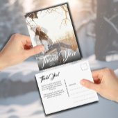 手レタリング写真卒業ありがとうはがき ポストカード