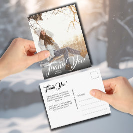 手レタリング写真卒業ありがとうはがき ポストカード