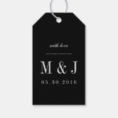 手レタリング書道ありがとうギフトラベルピンク ギフトタグ (裏面)