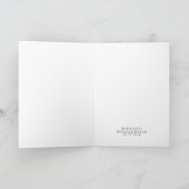 手レタリング結婚写真の折り畳みサンキューカード サンキューカード (内部)