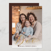 手不気味で書いたブーハッピーハローウィン写真 シーズンカード (正面/裏面)