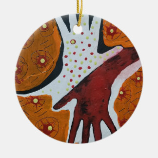 手与えのオーナメント セラミックオーナメント