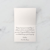 手予測できなお洒落引きドードル結婚シューズ サンキューカード (内部)